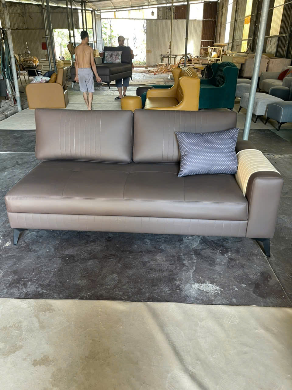 BỘ SOFA HIỆN ĐẠI CHỮ L BỌC SIMILI CAO CẤP